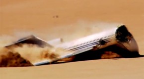 Le crash-test d’un boeing dans le desert