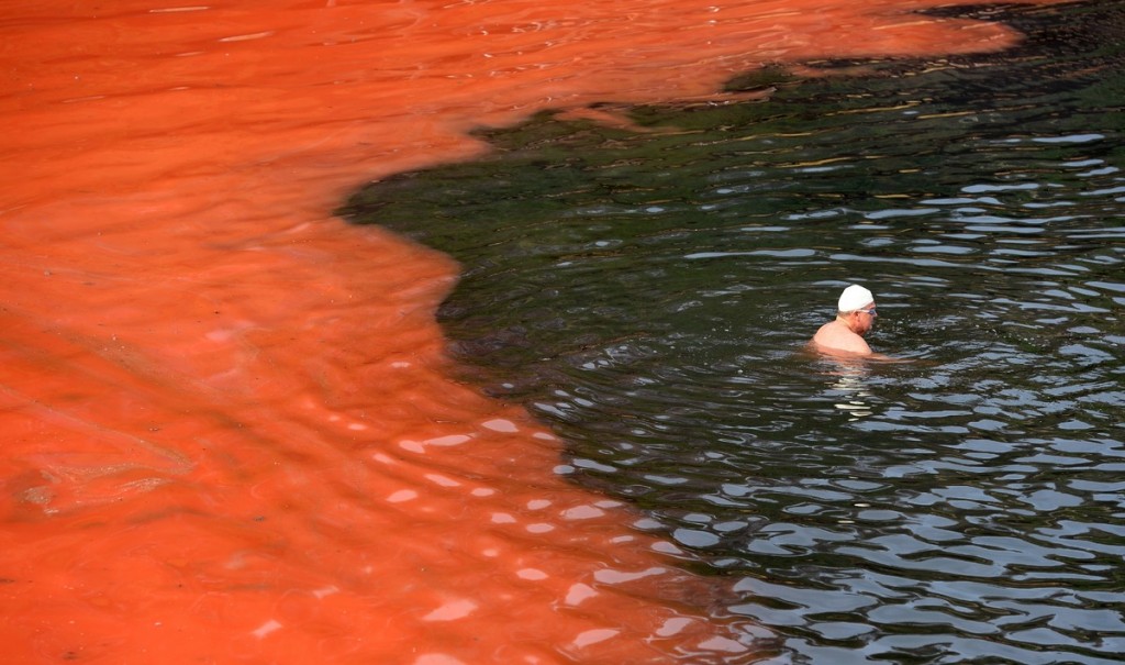  Australie: la couleur de leau vire au rouge sang (photos)