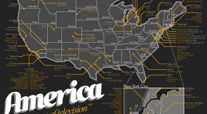 Toutes les séries américaines répertoriées sur une carte